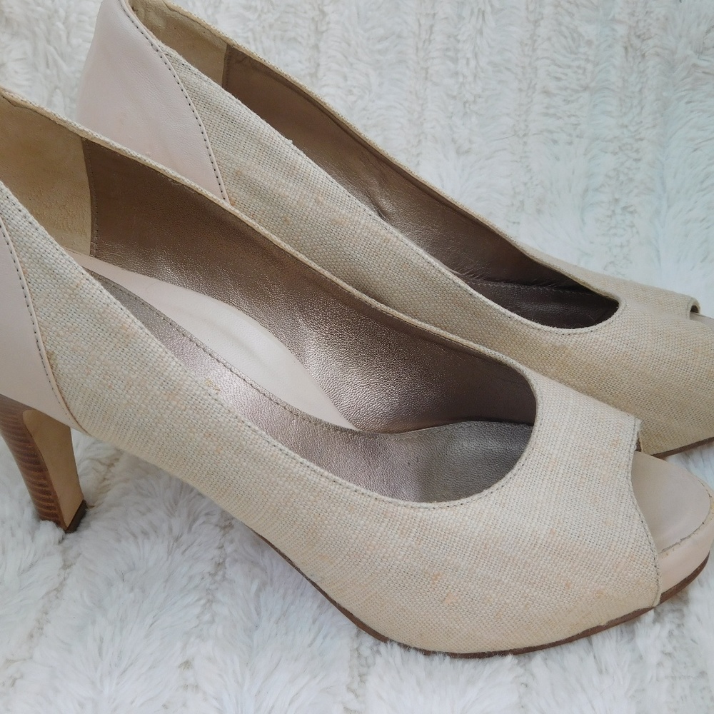 Dana Davis Peep Toe Heels